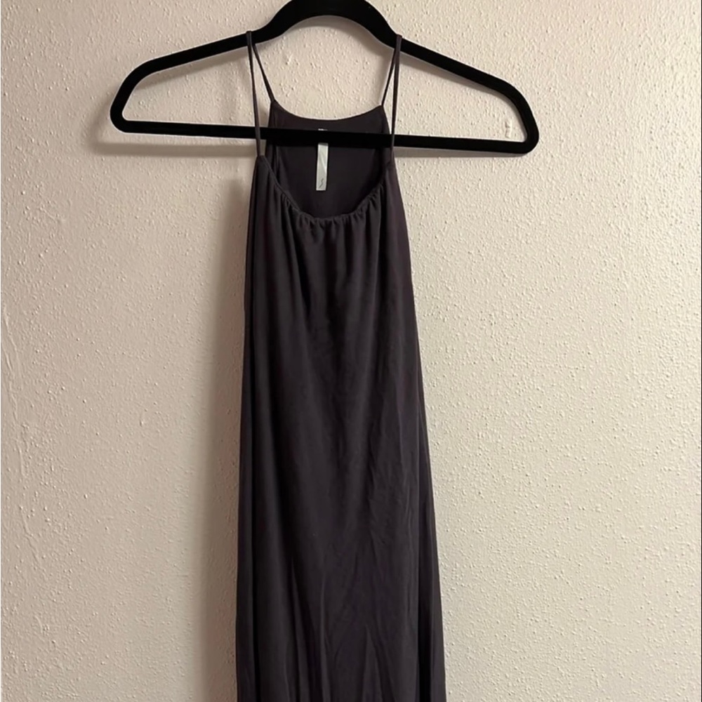 Grey Mid Length Halter Top Dress